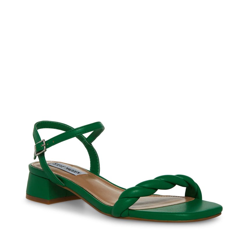 Green Steve Madden Magnetic Women's Heels Sandals | PH 2065KIE